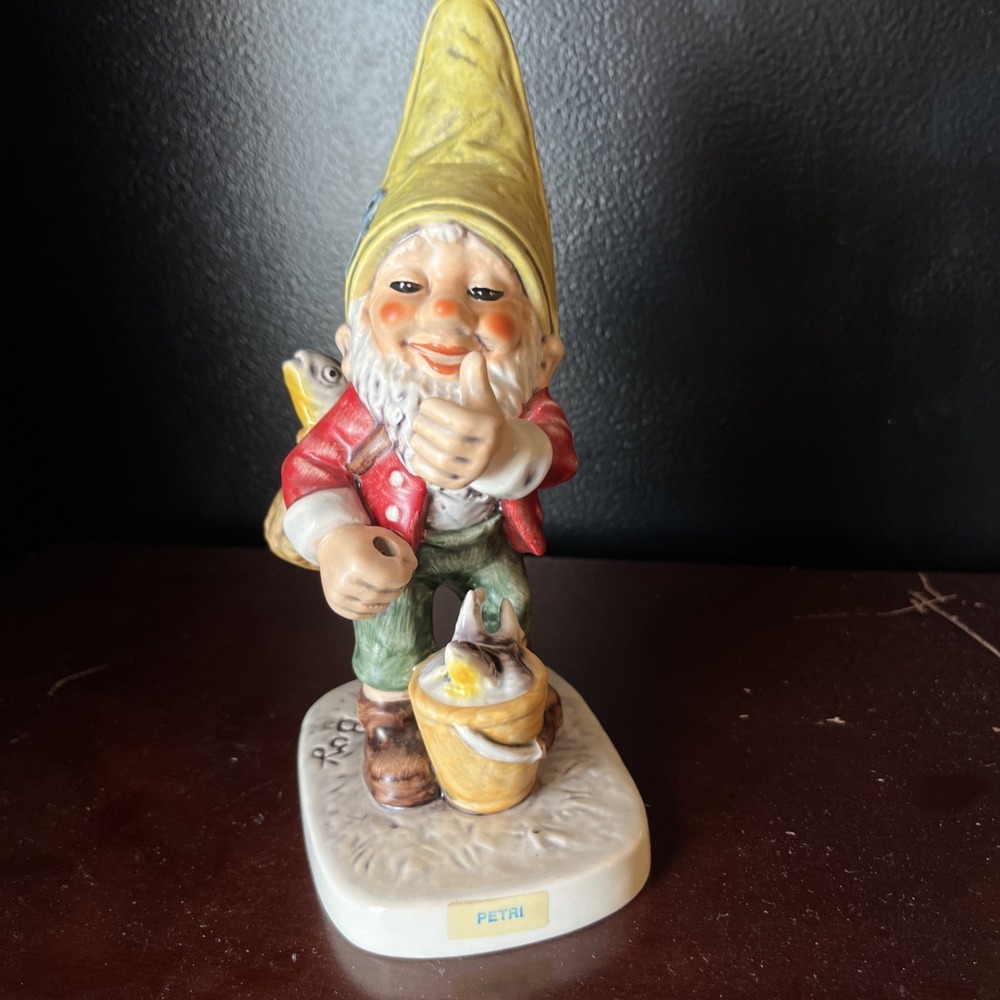 Petri The Fisherman Goebel Co-Boy Gnome‎ Figurine  Missing Pole